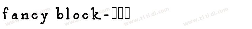 fancy block字体转换